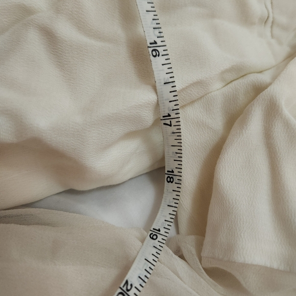 IRO Cream Button Down Shirt Colored mesh layer fashion trendy street wear White - Picture 7 of 9